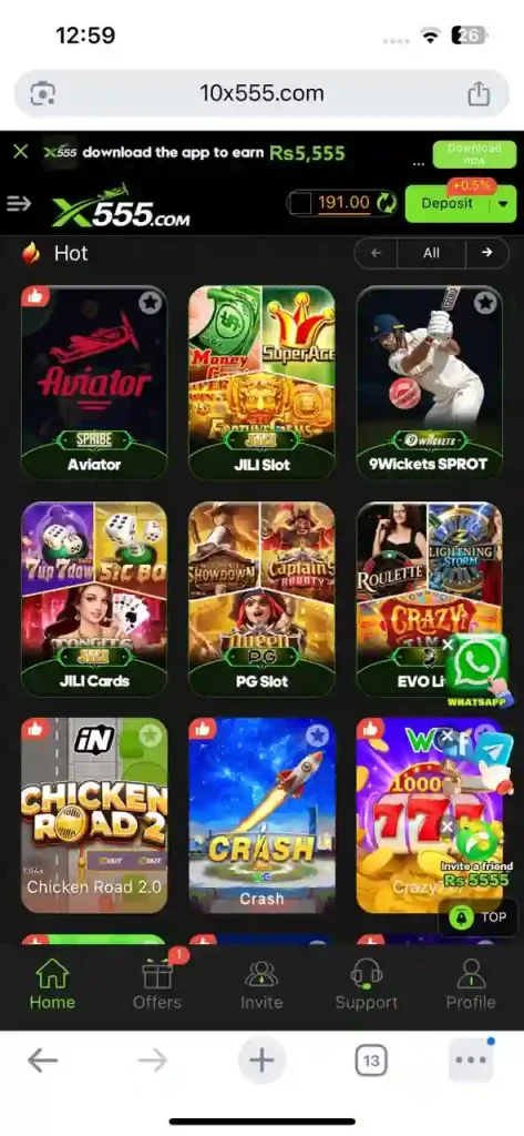 x555 game