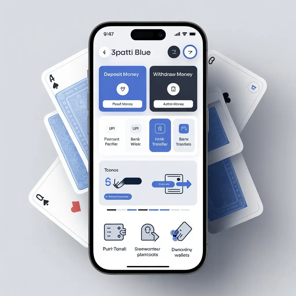 3patti blue deposit or withdraw money