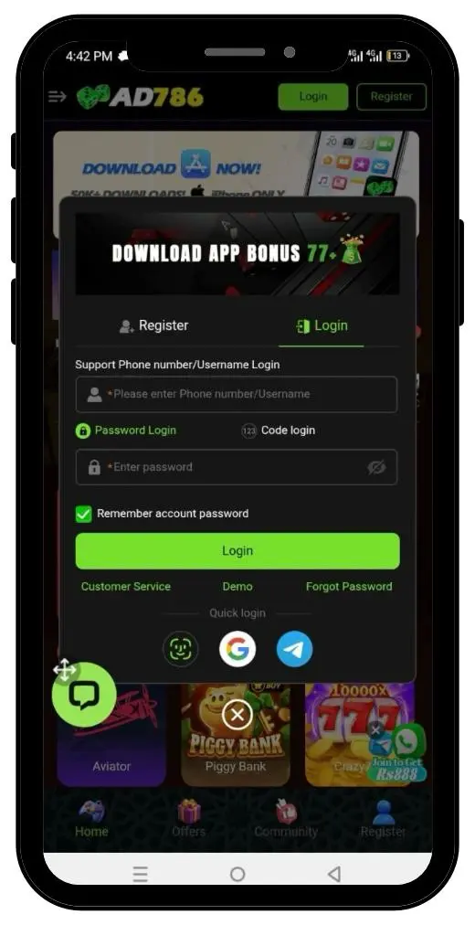 ad786 login