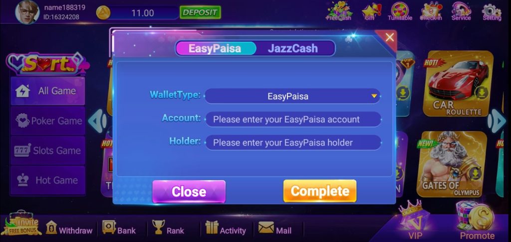 HahaPkr Game Withdrawal