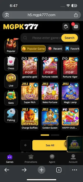 MGPK777 Game