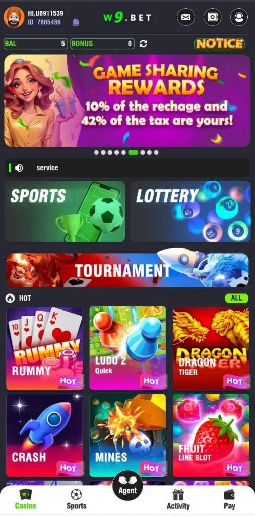 W9 Bet Game