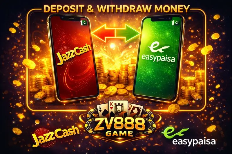 ZV888 Game withdraw and deposit money