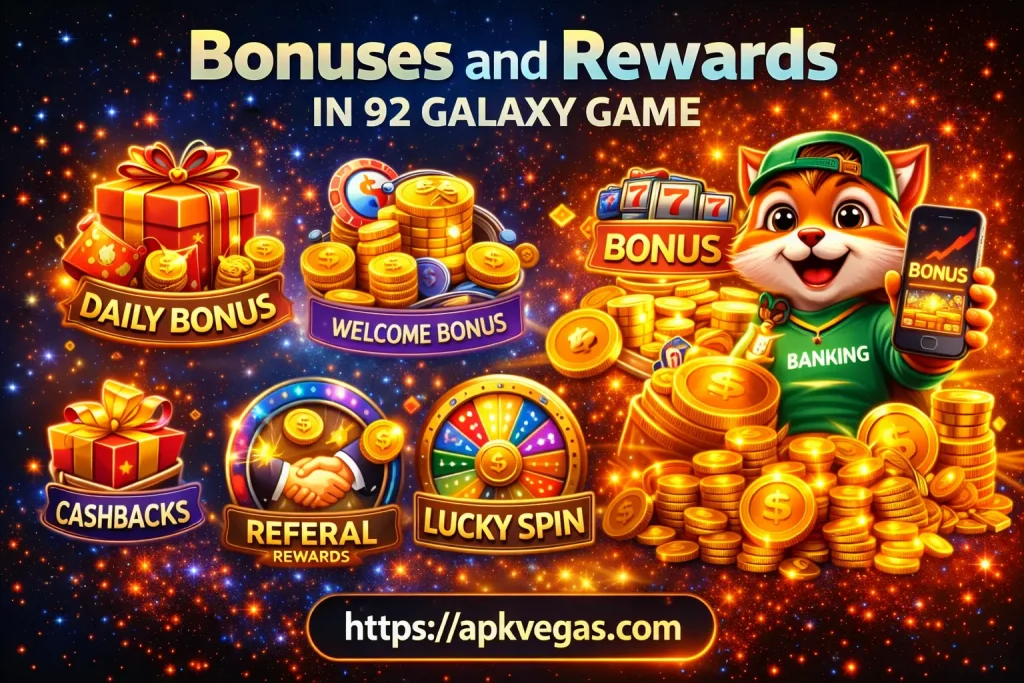 92 galaxy game bonuses and rewards
