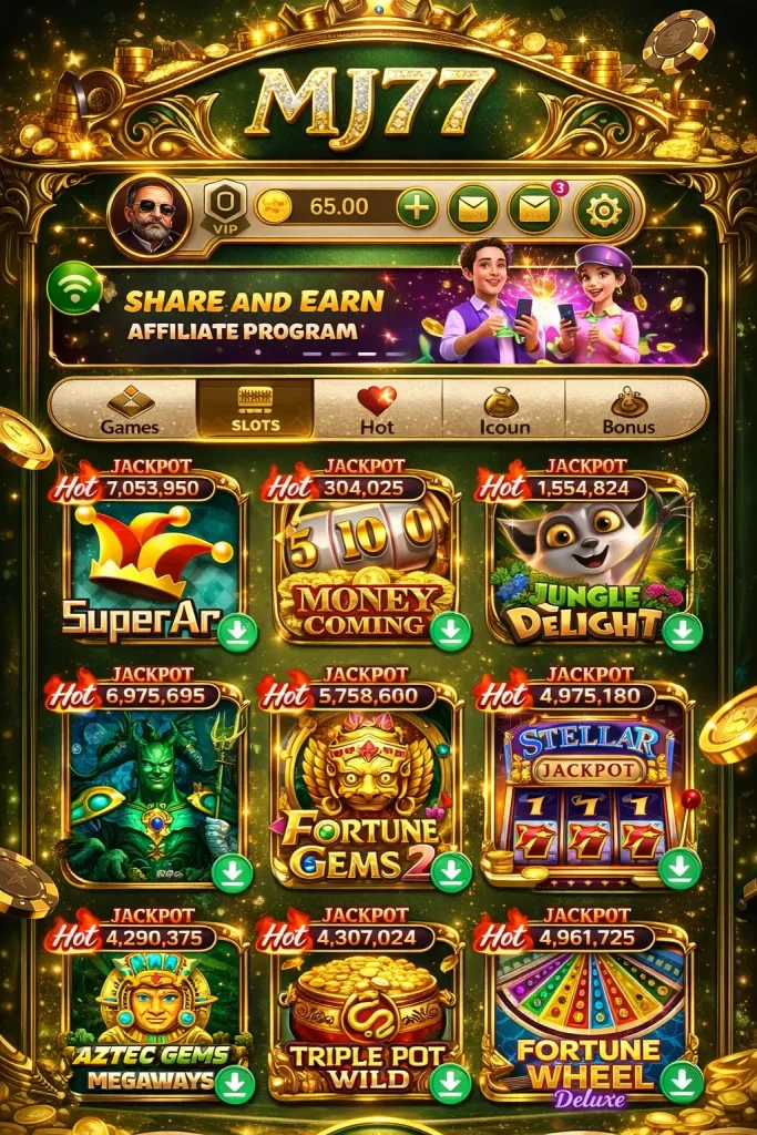mj77 all games avaliable