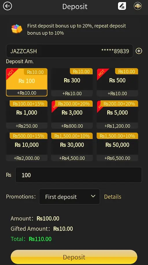 777PK Bet Deposit