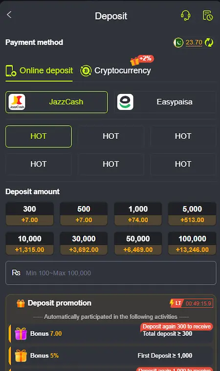 8JJBet Deposit