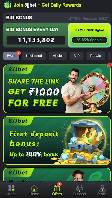 8JJBet Rewards & Bonus