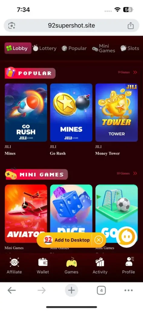 92supershot apk