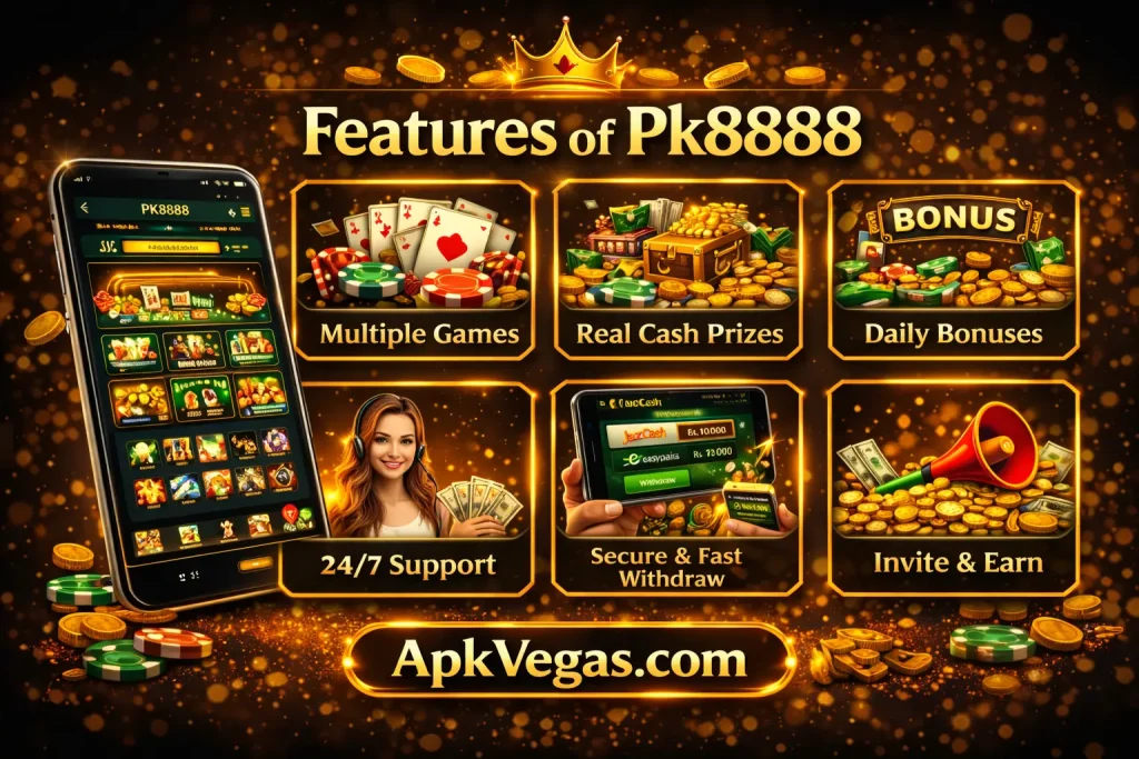 features of pk8888 game