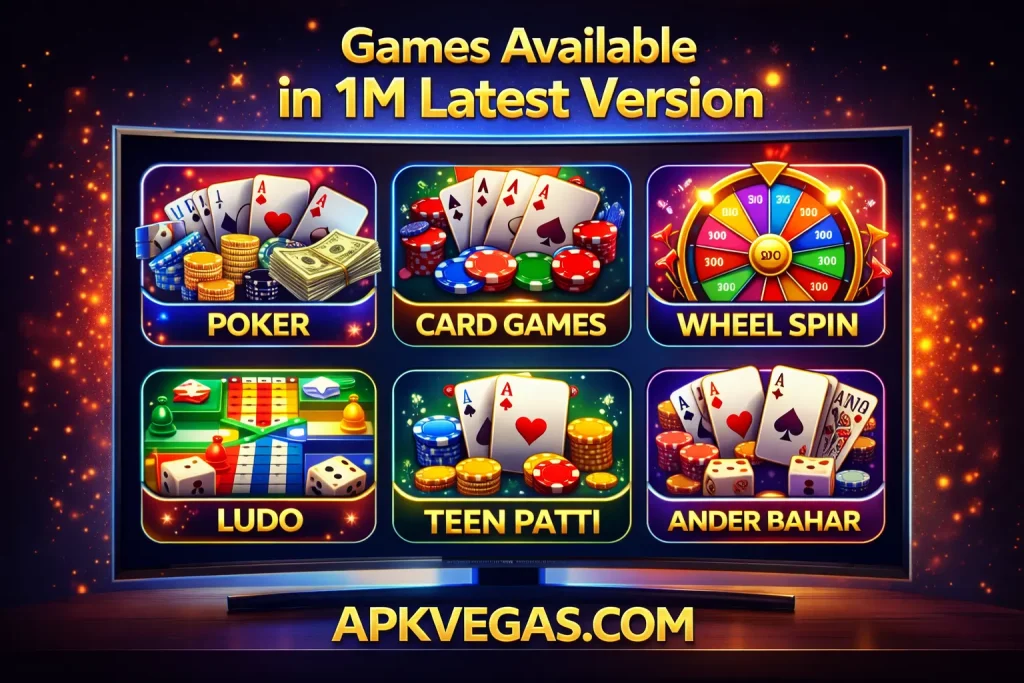 games available in 1m app