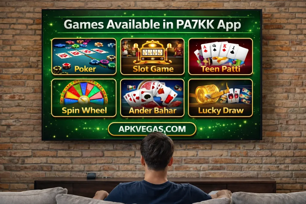 games available in pa7kk game