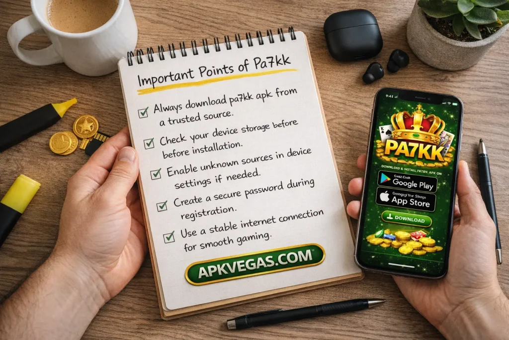 important ooints pa7kk app