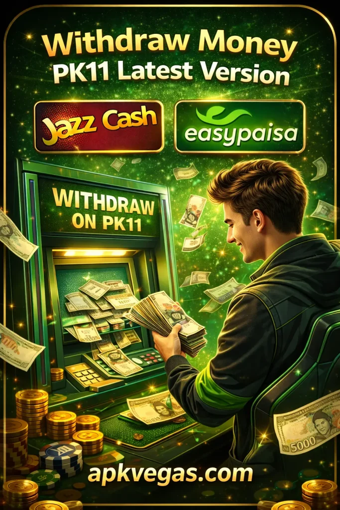 withdraw money in pk11 game