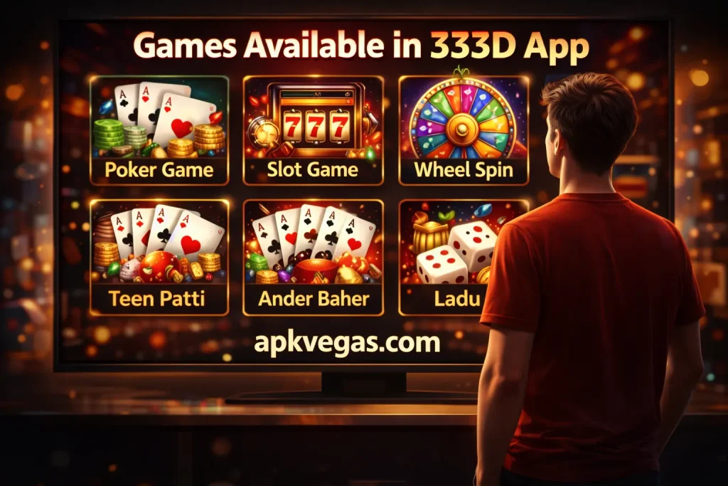 games available in 33d app