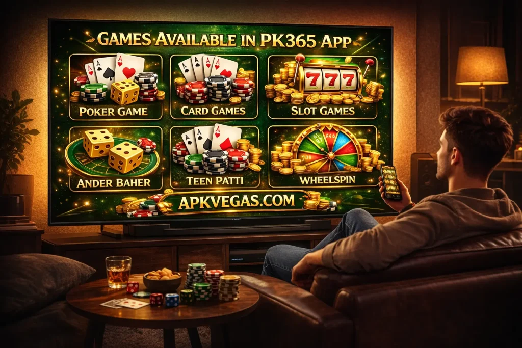 Games Available in pk365 App