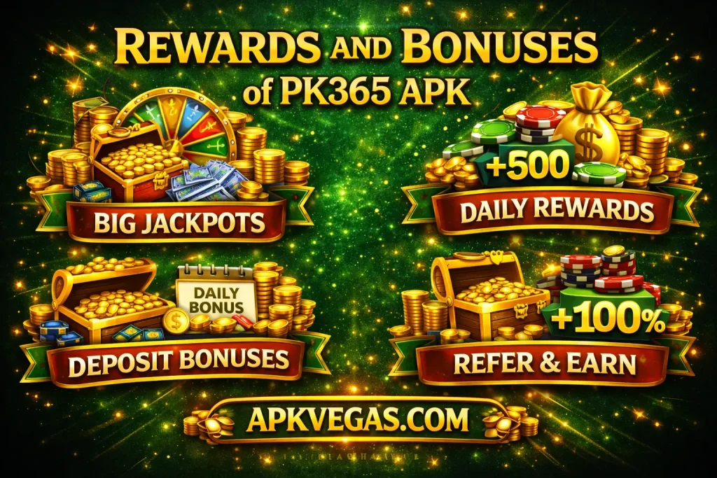 rewards and bonuses of pk465 apk