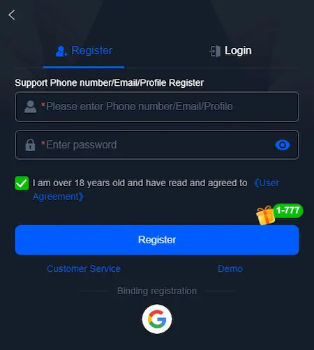 K55 Game Login