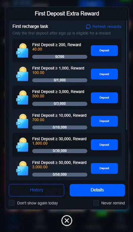 K55 Game Rewards