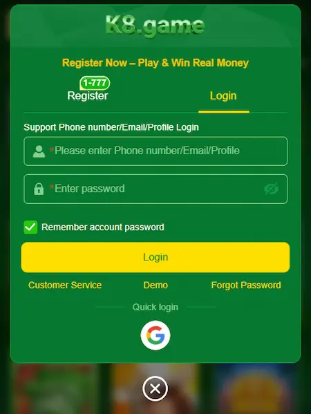 K8 Login