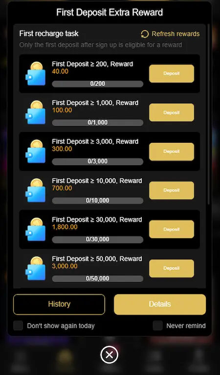 V77 Game Rewards & Bonus