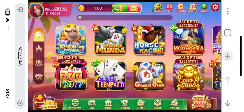 WA777 Game